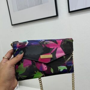 Floral Black Crossbody Bag